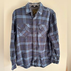 Anchorage Expedition Blue Plaid Button Down Shirt Size M
